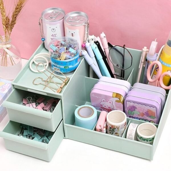 1PC Creative Multi function Penholder Desktop Debris Cute case Box Desk Desk Storage Drawer Pen Organizer 3 1.jpg