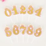 Birthday Cake Candle Crown Number Gold Powder Color Candle Number 0 9 Baby s First Birthday 1.jpg