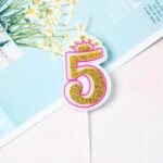 Birthday Cake Candle Crown Number Gold Powder Color Candle Number 0 9 Baby s First Birthday.jpg 640x640 2.jpg