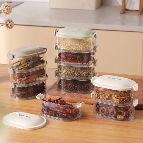 Single Dual Layer Stackable Seasoning Box Strong Seal Watertight Space Saving Spice Jar Stackable Food Sealing Box 23ee0e8b 9948 427b 8913 78859f43b248.ee846b99848e1d934384d0e6d022ee58.jpeg