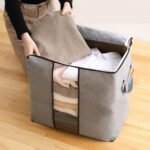 Wholesale Home Storage Foldable Bag New Waterproof Oxford Fabric Bedding Pillows Quilt storage bag clothes storage 1.jpg