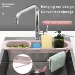 main image3Kitchen Sink Drainer Shelf Organizer Adjustable Telescopic Sink Drying Rack Sponge Towel Rugs Holder Storage Basket.jpg