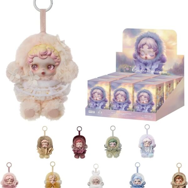 POP MART SKULLPANDA L’impressionnisme Series Plush Doll Blind Box Figures, Random Design Action Figures Collectible Toys Home Decorations, Holiday Birthday Gifts for Girls and Boys, Single Box