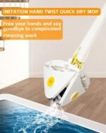 360 Degree Rotatable Multifunctional Triangle Mop, Adjustable Chenille Microfiber Mop Triangular Cleaning Supplies for Dust Wall Glass, Floor, Wall, Gap, Corner, Car Wash - Image 3