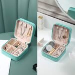 Portable Leather Travel Jewelry Box Jwellery Organizer / KC23-213 - Image 4