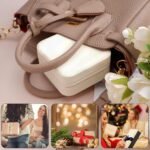 Portable Leather Travel Jewelry Box Jwellery Organizer / KC23-213 - Image 6