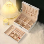 3 Layers Jewelry Boxes for Women, Jewelry Organizer with Drawer - Image 4