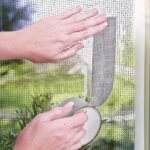 Window Screen Repair Kit Tape Fiberglass Cloth Mesh Tape Insect Barrier Strong Self Adhesive Waterproof Door Mesh Screen Patch for Patching Window Door Screen Holes and Tears - Image 8