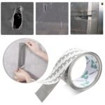 Window Screen Repair Kit Tape Fiberglass Cloth Mesh Tape Insect Barrier Strong Self Adhesive Waterproof Door Mesh Screen Patch for Patching Window Door Screen Holes and Tears