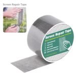 Window Screen Repair Kit Tape Fiberglass Cloth Mesh Tape Insect Barrier Strong Self Adhesive Waterproof Door Mesh Screen Patch for Patching Window Door Screen Holes and Tears - Image 5