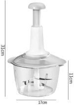 Manual Chopper, Multifunctional Food Processor, Manual Vegetable Grinder, Manual Vegetable Chopper - Image 5