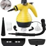 350ml High Pressure Steam Cleaner 1200W Portable Handheld Steam Cleaner with 9 Attachments Perfect for Removing Stains in Car Upholstery Home Kitchen Carpet Sofa