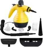 350ml High Pressure Steam Cleaner 1200W Portable Handheld Steam Cleaner with 9 Attachments Perfect for Removing Stains in Car Upholstery Home Kitchen Carpet Sofa - Image 3