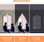 Motion Sensor Night Light USB Rechargeable Wall Light Motion Sensing Night Lights with 3 Lighting Modes Dimmable Light Portable Wall Sconce Night Light Indoor - Image 5