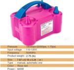 Electric Inflator Double Hole Inflatable Balloon Pump Machine Birthday Party Arch Decor Fast Aerated Tool Ballons Accessories / KM-1 - Image 5