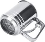Flour Sifter For Baking, 304 Stainless Steel 3 Cup Flour Sieve Fine Mesh Screen Powder Sifters For Baking Strainer Sifters For Cooking With Handle Flour Sifter Hand Held - Image 4