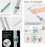 50 cm Multifunctional Magic Broom Floor Squeegee with Long Handle Adjustable and Silicone Strips, Floor Washer with 180 Degree Rotating Squeegee Broom for Cleaning Floor, Bathroom, Kitchen - Image 7