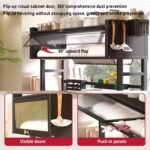 Mugath Over The Sink Dish Drainer Drying Rack, (85 Cm) 2 Tier Adjustable Height Large Dish Racks with Cover Over The Counter Metal Dish Drying Rack for Kitchen Sink Shelf (Cabinet Dish Rack) - Image 8