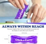 Click & Carry Grocery Bag Holder & Plastic Bag Carrier With Gel Padded Handle - Hands-Free Shopping Assistant for Multiple Bags, Paint Cans & Luggage - 100lb Capacity, As Seen on Shark Tank - Image 3