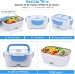 LADILA Lunch Box With Heating Portable Electric Heating Food Warmer Heater Rice Cooker Container Food Warmer Tiffin,2 Liter,Multi - Image 2