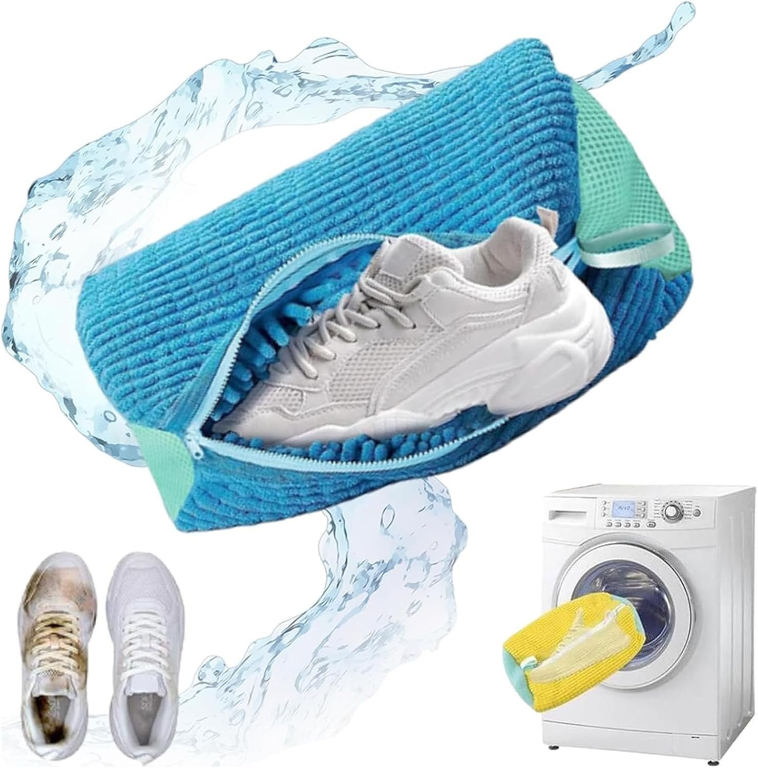 71niIeA6dtL._AC_SL1500_-1.jpg Generic Deluvo Shoe Cleaning Bag, Deluvo Shoe Bag, Deluvo Shoe Bag Washer, Shoe Wash Bag for Washing Machine, Deluvo Sneaker Bag, Deluvo Wash Shoe Bag, Shoe Cleaning Laundry Bag - Image 1