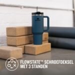 Stanley Quencher H2.0 Flowstate Tumbler 1.2L - 11 Hours Cold - 48 Hours With Ice - Drinking Bottle With Straw, Handle And Lid - Dishwasher Safe - Thermos Cup For Cold Drinks - Image 10