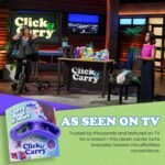 Click & Carry Grocery Bag Holder & Plastic Bag Carrier With Gel Padded Handle - Hands-Free Shopping Assistant for Multiple Bags, Paint Cans & Luggage - 100lb Capacity, As Seen on Shark Tank - Image 6