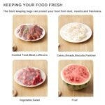 100pcs Disposable Food Bowl Cover Bag Storage Bag Dust Fresh Keeping Bags Kitchen Food Multifunctional Use - Image 10