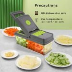 Super and Professional Multifunctional Vegetable Cutter Food Cutter Potato Cutter, Egg Separator Slicer - Image 2