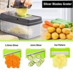 Super and Professional Multifunctional Vegetable Cutter Food Cutter Potato Cutter, Egg Separator Slicer - Image 6