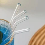 1set Heat Resistant Glass Straws with Brush - Set of 5 - Reusable and Washable,Perfect for Smoothies, Milkshakes, Tea, Juice - Image 4