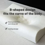 Memory Foam Cervical Contour Medical Pillow for Sleeping Orthopedic Pillows for Neck Back Shoulder Support Pain Relief cusion Soft Firm Pillow (Off White) - Image 9