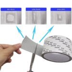 Window Screen Repair Kit Tape Fiberglass Cloth Mesh Tape Insect Barrier Strong Self Adhesive Waterproof Door Mesh Screen Patch for Patching Window Door Screen Holes and Tears - Image 2